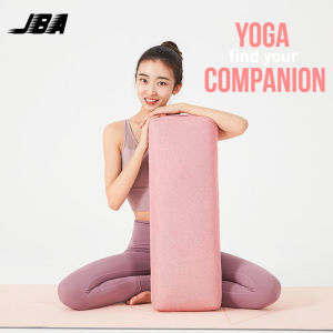 JBA Yoga Pillow Medium Hardness 64CM Resilient Soft Skin-Friendly Linen Fabric High Density Elastic Yoga Block Good Quality