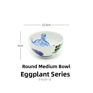 Japanese Style Ceramic Bowl for Meals and Soups