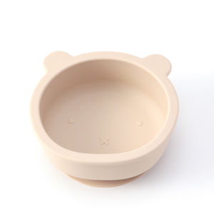 Color Kids 1PCS Cartoon Bear Silicone Bowl Toddler Self Feeding Set Suction Base BPA Free Baby Weaning Essentials