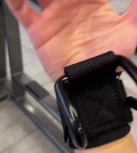 Low Price【Wrist Support Band Hook】Power Hook Grip Hook Trainer/Pull-Up Power Hook Fitness Wrist Hook Belt Hook Glove Aid/Mens Horizontal Bar Power Belt Hard Pull Fitness Equipment引体向上助力挂钩握力钩训练器