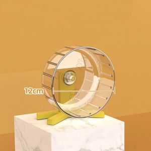 XMSJ | 1Pcs Silent Hamster Running Wheel Easy To Disassemble Transparent Running Exercise Widened Plastic Pet Exercise Wheel.