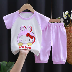YISHIMEI | Anti-mosquito Cotton Toddler Girl Summer Set