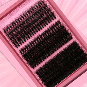 ชุดต่อขนตาแบบใหม่ 300 ชิ้น: ขนมิ้งค์เทียม 40D 60D 80D ขนาด 10-16 มม. แบบกลุ่ม พร้อมลอน D ขนตาแบบกลุ่มฟูและบางเบา