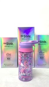 My Style TM 1115 Unicorn Junior Mist & Spout Drink TRITAN Bottle - Botol Minum Sedotan dan Spray Anak Perempuan