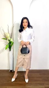 Rok Span Wanita Pendek Midi 7/8 Dibawah lutut Bahan Formal Kantor