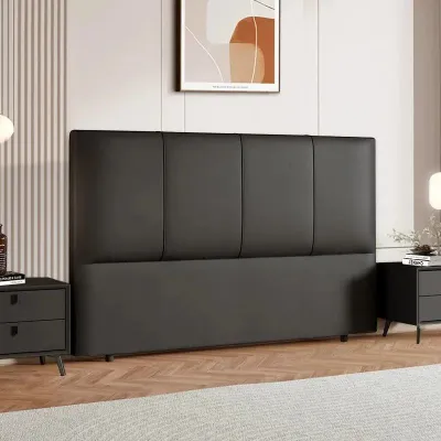 Space-saving Leather Upholstered Headboard Tatsuzumi Style Customizable
