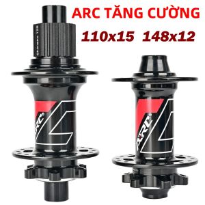 Bộ Moay-ơ Xe Đạp Leo Núi ARC MT009 BOOST 6 Chấu 3 Răng 114 Tiếng Click Bạc Đạn Kín 32 Lỗ Dành Cho Líp HG 8 9 10 11 MS XD 12S Bộ Bánh Trước Sau