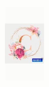 Transfer it Customized/Personalized Sublimation Linen Notebook Floral Design Perfect for Gifts