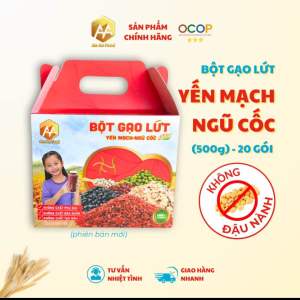 Deal giá tốt . Bột gạo lứt-Yến mạch-Ngủ cốc ANANFOOD thức uống thay thế bửa ăn chăm sóc sức khoẻ cải thiện dóc dáng