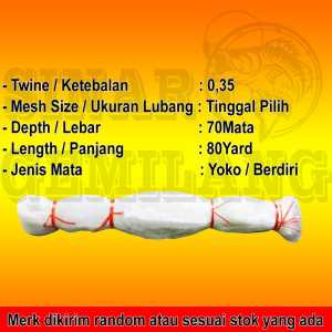 Jaring Ikan jaring Senar 035 70x80 yoko