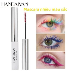 Mascara Nhiều Màu Không Thấm Nước Cho Hàng Mi Dày Dặn Lâu Trôi - Kem Trắng Xanh Đỏ - Trang Điểm Sân Khấu Uốn Cong - Thành Phần Thực Vật Tự Nhiên Khô Nhanh