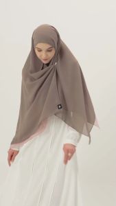 Idekurajut - Hijab Pashmina Instan Reyna Syari Twotone Ceruty Babydoll Premium