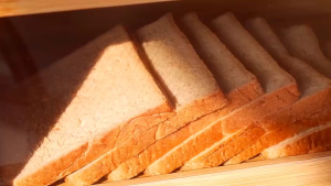 Double Layer Bamboo Bread Box Bread Box Storage with Cover Minimalist Bread Box Case with Magnetic Door Pastry Storage Container