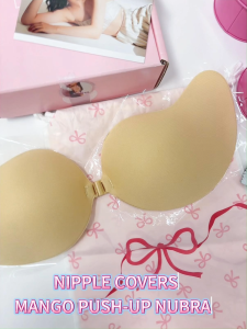 Nipple Cover Mango Push-Up Nubra SetInvisible Bra 6.5CM Ultra Thin TracelessWaterproof Daily Use