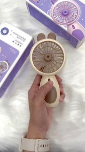 ลดล้างสต๊อก พัดลมมือถือ พัดลมมินิ พัดลมพกพา คุณภาพดี สีพาสเทล ชาร์จแบตเตอร์รี่ USB เก็บไฟยาวนาน