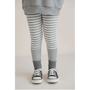 Spring Autumn Childrens Base Layer Pants Casual Stripe Baby All-Match Kids Bottoms Cotton Blend Fabric Comfortable Trousers