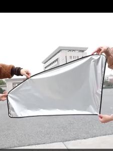 2Pcs Car Side Window Sun Shade Magnet Privacy Curtains UV Reflection Anti Glare UV Block Sunshade for Front/Back Window