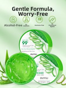 Aloe Vera Gel Moisturizing Hydrating Skin Care Gel for Men And Women after Sun Exposure B812 by Ouyilife Official Store