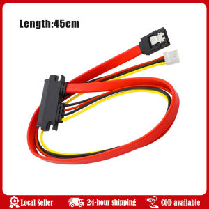 22Pin SATA Male to 7+15 Pin Female Serial SATA Extender Cable Data Power Combo Extension Cable 30cm Connector Conterver 7+15 Pin Serial ATA SATA Data Power Combo Extension Cable Connector Conterver