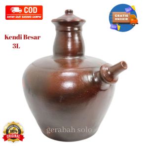 KENDI SUPER 6 LITER KENDI KEDATON TANAH LIAT KENDI GERABAH KENDI AIR MINUM