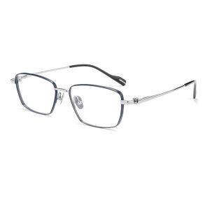MAOLAZI Fashion Business Glasses Retro Square Pure Titanium Eyewear Luxury Prescription Eyeglasses Frames For Men Women 81016ST