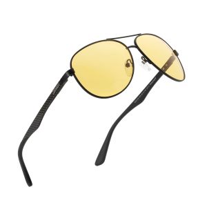 Kính Râm Phi Công Phân Cực ZENOTTIC Dành Cho Nam Giới Kính Râm Phân Cực Bằng Sợi Carbon Bảo Vệ Tia Cực Tím Ống Kính Tráng Gương Kính Nhìn Đêm