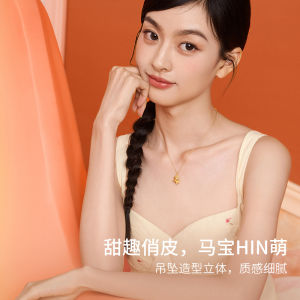 ZHOU LIU FU 周六福 จี้ทอง 99% 24K Zodiac Horse Pendant Fashion Unicorn Lucky Pendant for Women (Not Include Necklace) A0415769