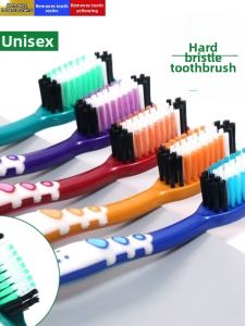 Adult Mens Medium Hard Bristle Toothbrush