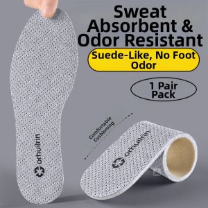 ZHIHAOEN | Anti-Odor Absorbent Breathable Antimicrobial Shock-Absorbing Comfortable Insoles for Men
