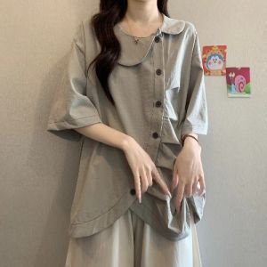 AIYITI | Design Stylish Wrinkle Short Sleeve Blouse