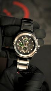 Jam Tangan Pria Alexandre Christie AC 6665 MCBEPBALE Chronograph Black Dial Black Stainless Steel Strap