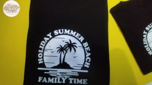 Kaos Couple Keluarga Family Time Baju Liburan Keluarga