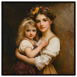 Tranh phục hưng cổ điển Châu Âu mẹ và con.Tranh treo tườngdán tường nội thất.CGI-1367