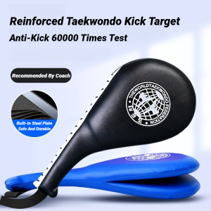 Karate Kids Hitting Safety Taekwondo Kick Pads PU Leather Training Equipment Practise Target Muay Thai Foot Sponge Children Pad