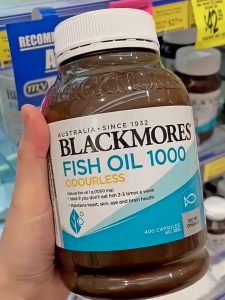 Blackmores fish oil 1000mg 400 capsule Triple Strength Odourless Omega 3 Supplement For health care