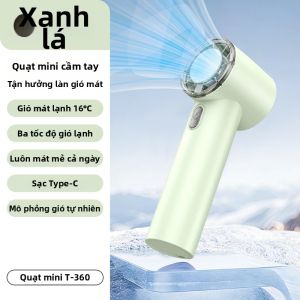 Quạt Cầm Tay Mini Di Động Có Chế Độ Làm Mát Bằng Đá 199 Tốc Độ Sạc Lại Được Không Cánh Để Bàn Dành Cho Nam Và Nữ