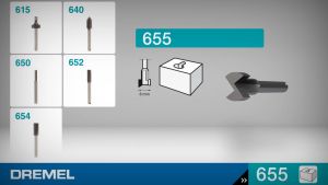[ GH HARDWARE ] DREMEL Router Bit (HSS) 8.0 mm ( 655 )