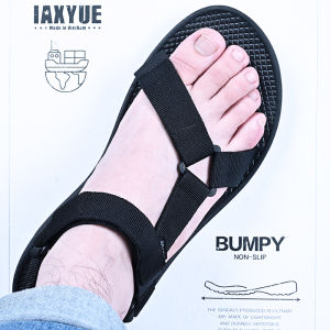 Mens Summer Breathable Sandals Casual Flat Rubber Sole Beach Shoes Youth Couple Fashion Outdoor Wear Comfortable Slip-On