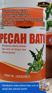 Pecah Batu: Obat Penghancur Batu Ginjal Ampuh & Pelutuh Batu Empedu
