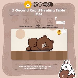 Heated Mouse Pad Winter Office Computer Desk Warm Hand Super Large Warm Table Mat Writing Student Heat Pad Cozy Footrest