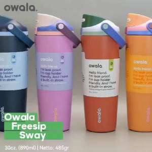 Owala FreeSip Water Bottle Premium Insulated Stainless Steel Tumbler with Straw Spout Stainless Steel cup