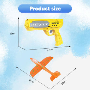 Plane Catapult Airplane Launcher Toy Foam Glider Toys Flight Outdoor Toys Launch Airplane Launcher Toy Airplane Glider Eva Foam Gun MY421