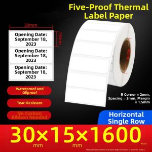 Water Resistant Thermal Label Stickers