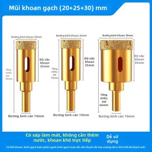 DAIENGONGJU | Dụng Cụ Khoan Lỗ Ống Xả Khí Toilet Đá Marble