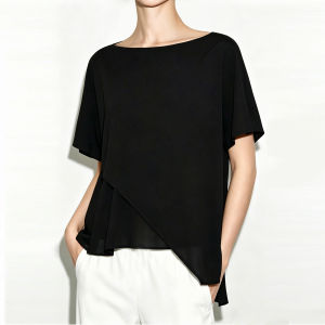 AMII | Commuter Style Spliced Design Blouse
