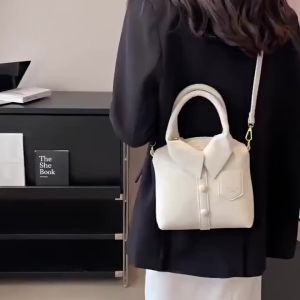 Tas Selempang Canan Warna Combi Motif Kemeja - Tas Jinjing Elegan - Fashion Wanita - Kapasitas Tinggi - Tas Unik