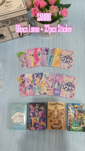 92pcs SANRIO Photocard Double Sided lomo card Kuromi CAPY BARA Hello Kitty Pom Pom Purin Melody Pochacco Cartoon