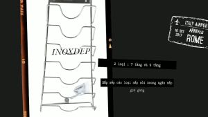 Máng nắp nồi xoong vung inox 304 láp inox dày 7 tầng 9 tầng chống rỉ sét kèm ốc vít