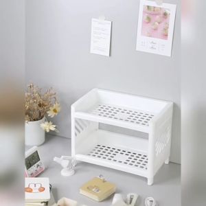 ชั้นวางของ อเนกประสงค์ 2 ชั้น ขนาดเล็ก พลาสติก 🔰 โปรดอ่านรายละเอียดสินค้าก่อนสั่งซื้อ🔰