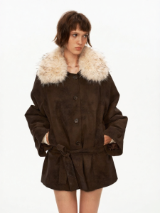 Classic Furry Collar Retro Mellow Parka